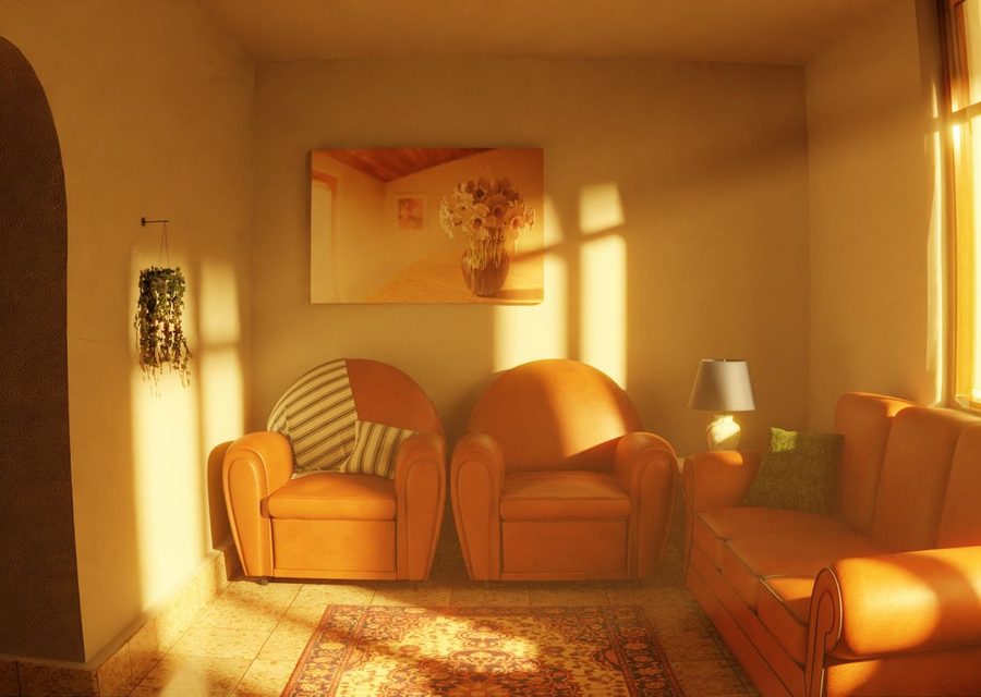 Warm interior